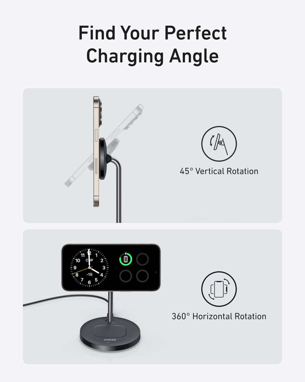 Refurbished MagGo Wireless Charger (2-in-1, Stand) X1