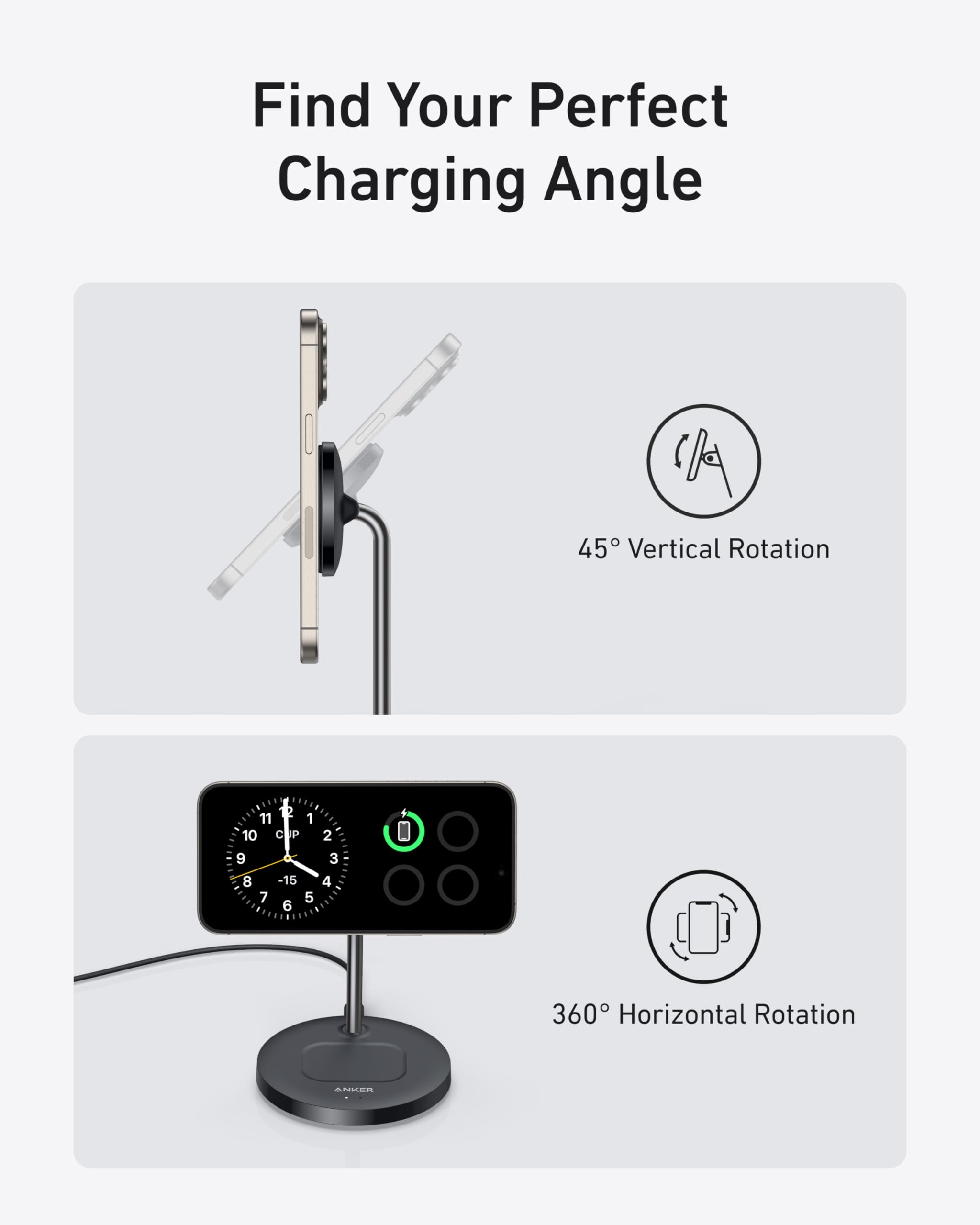 Refurbished MagGo Wireless Charger (2-in-1, Stand) X1