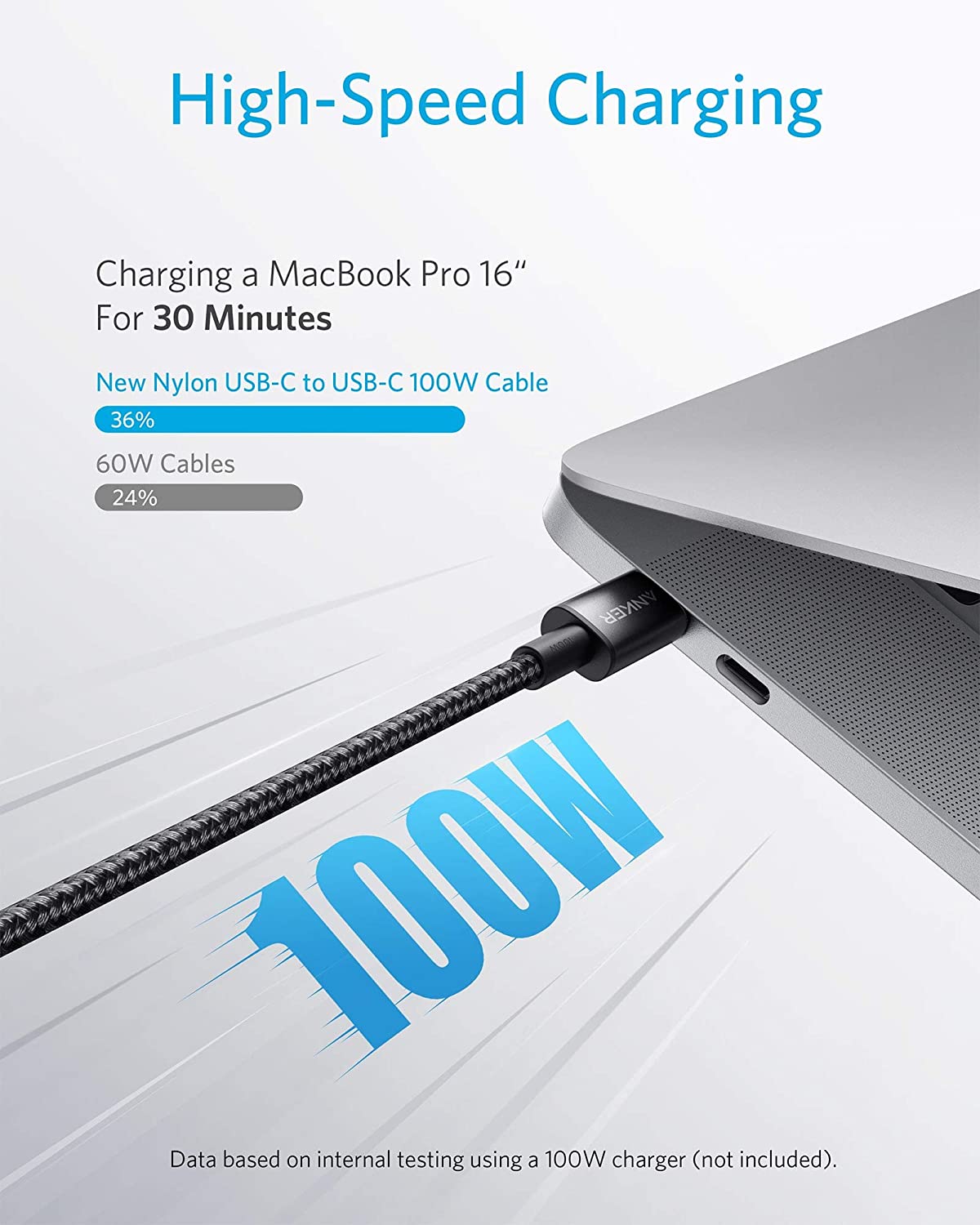 575 USB-C Docking Station (13-in-1) and New Nylon USB-C to USB-C 100W Cable (10 ft) O2