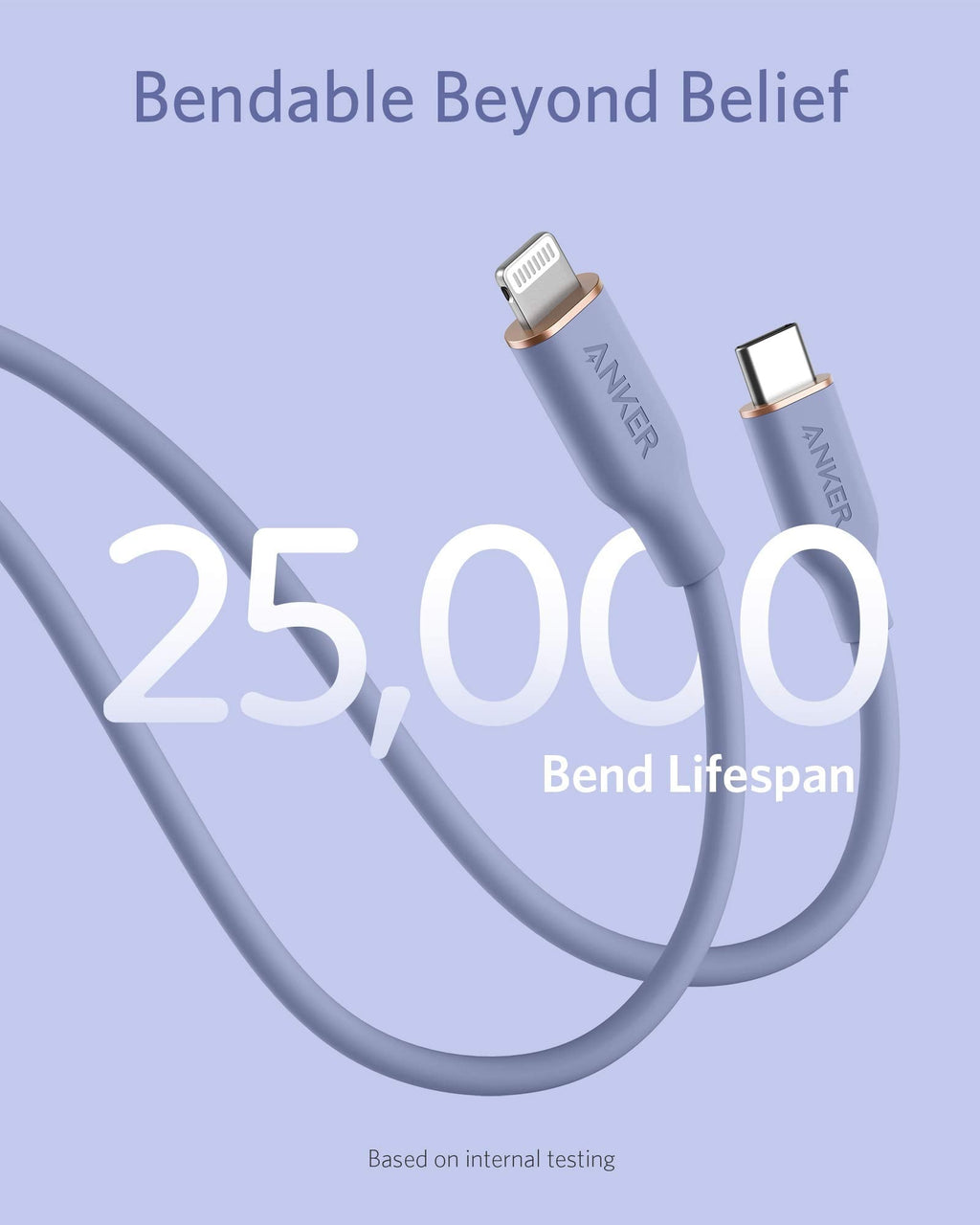 Refurbished 641 USB-C to Lightning Cable (Flow, Silicone) A2