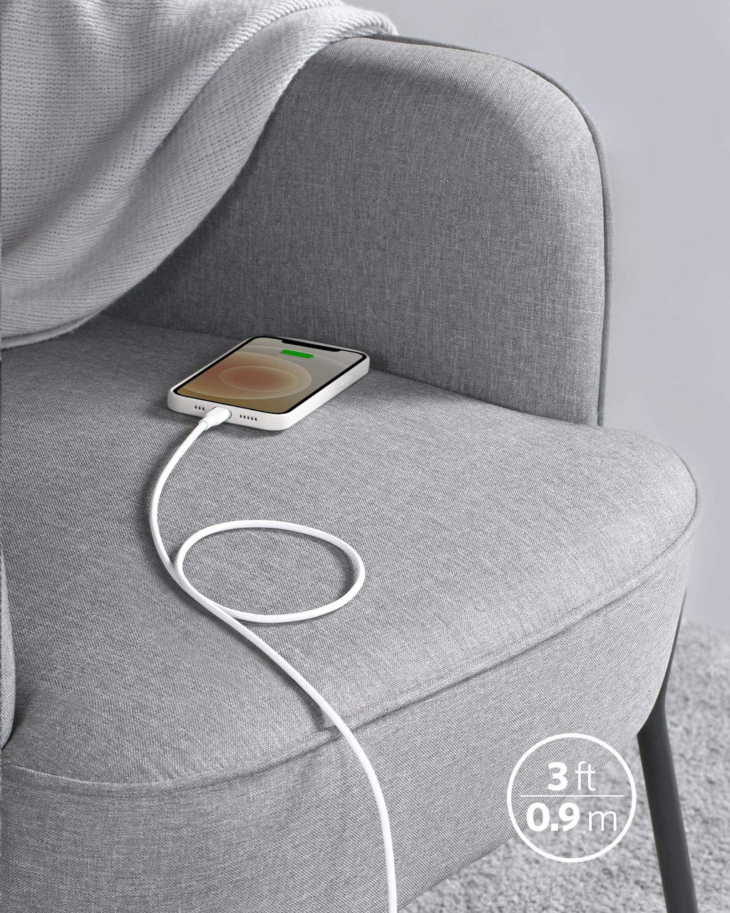 Refurbished 641 USB-C to Lightning Cable (Flow, Silicone) A2