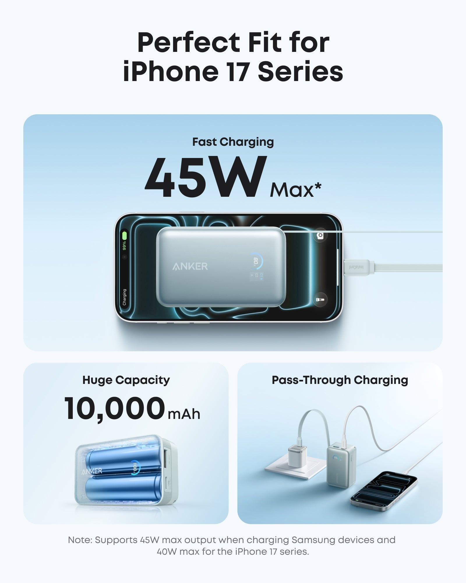 Nano Power Bank (10K, 45W, Built-In Retractable USB-C Cable) D2
