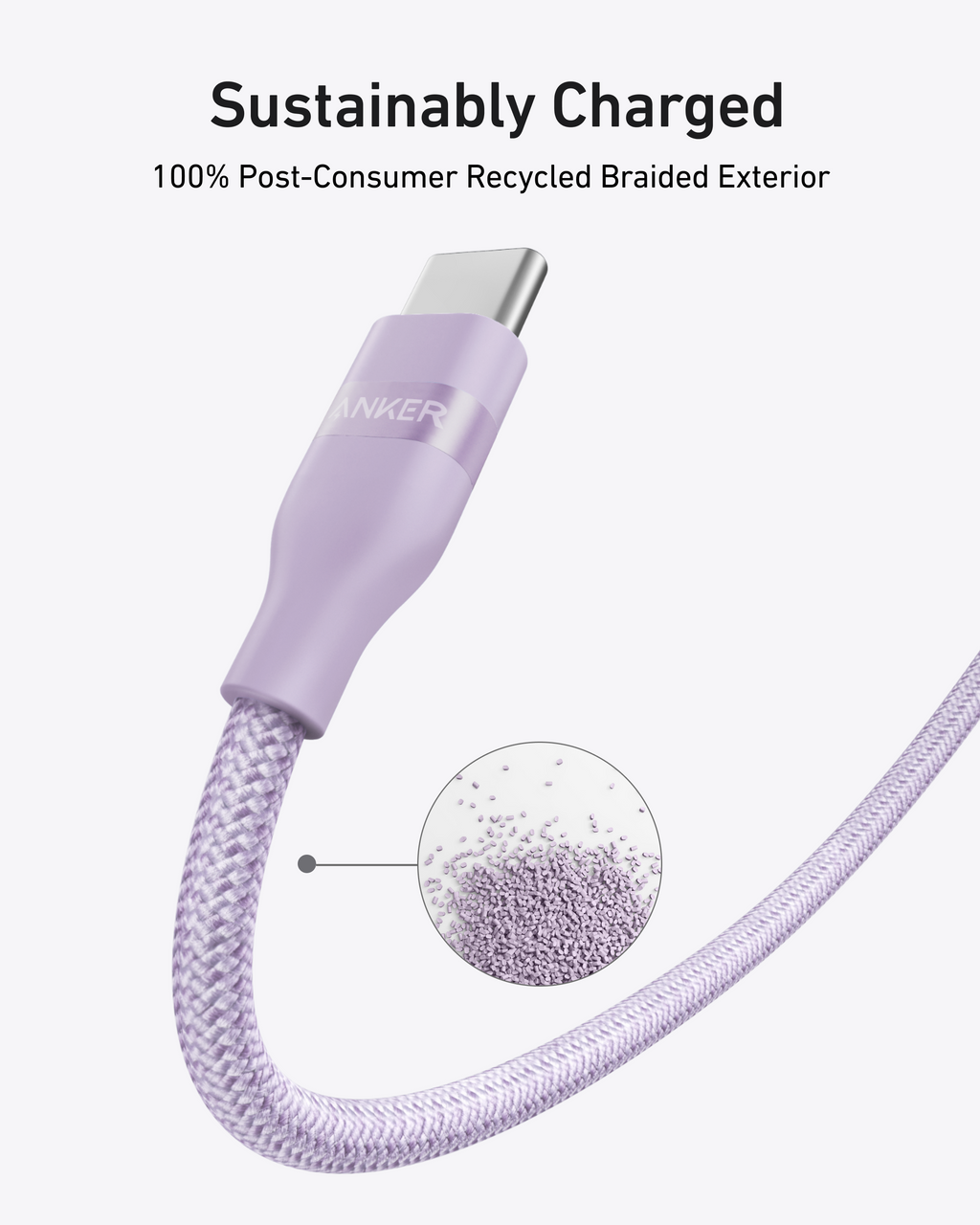 USB-C to USB-C Cable (3 ft / 6 ft, 240W, Upcycled-Braided) E6