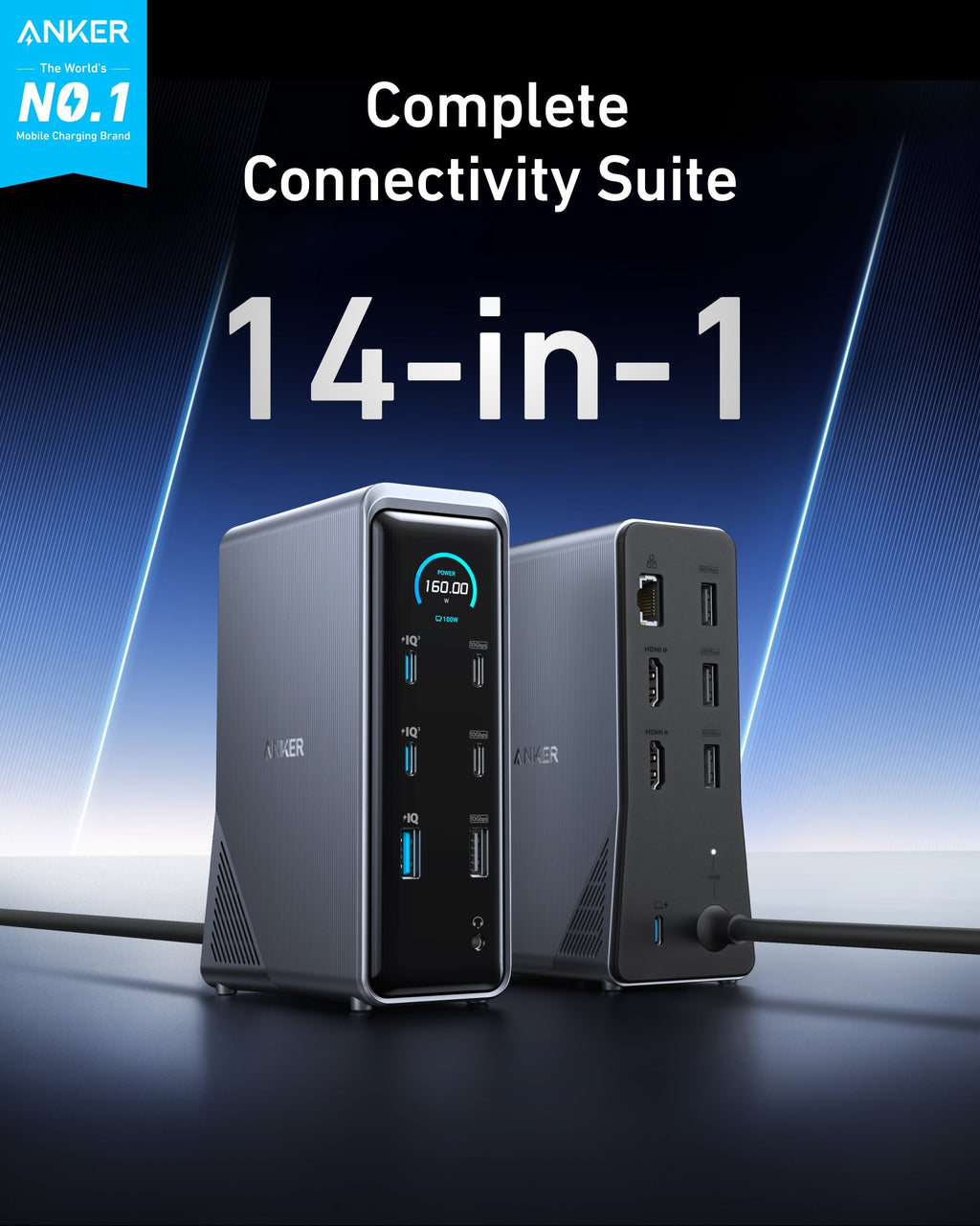 Prime Charging Docking Station with 240W USB-C to USB-C Cable U8