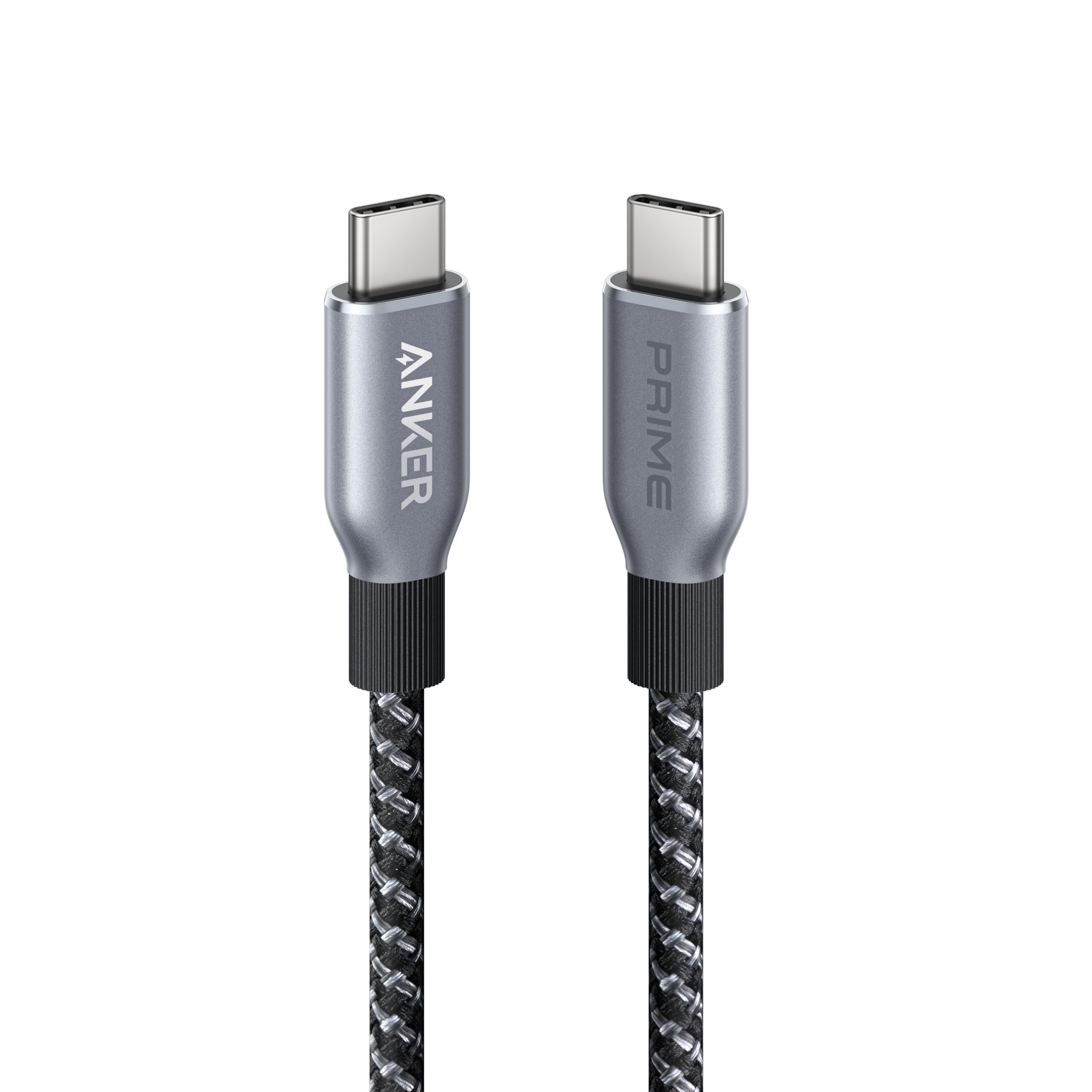 Nano 75W Car Charger and Prime USB-C to USB-C Cable (240W, Upcycled-Braided) F2