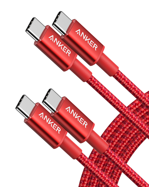2-Pack New Nylon USB-C to USB-C Cable (3 ft / 6 ft, 60W) H6