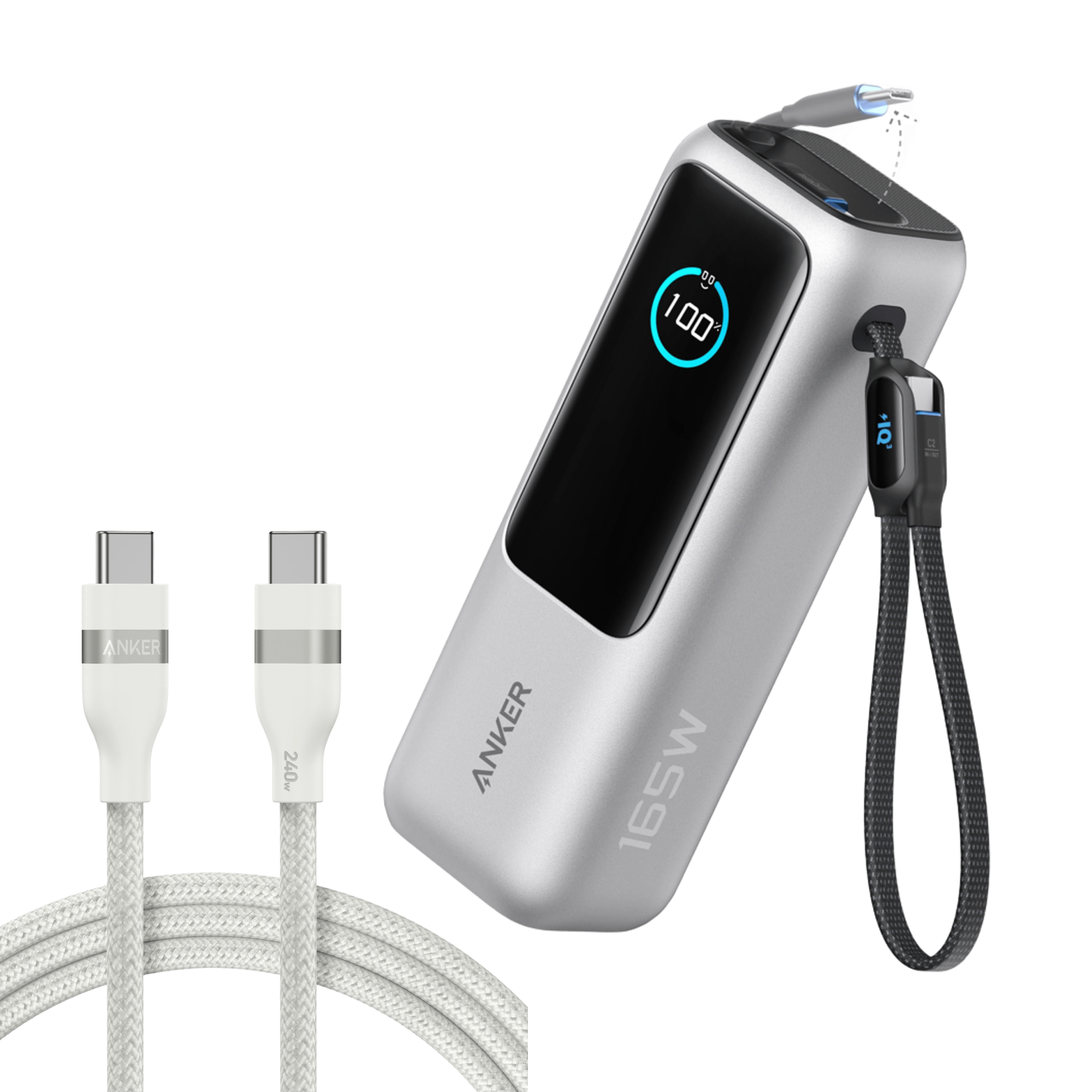 Laptop Power Bank (25K, 165W, Built-In and Retractable Cables) Y4