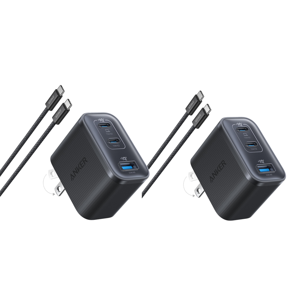 Nano Charger (70W, 3 Ports) -2 Pack W7