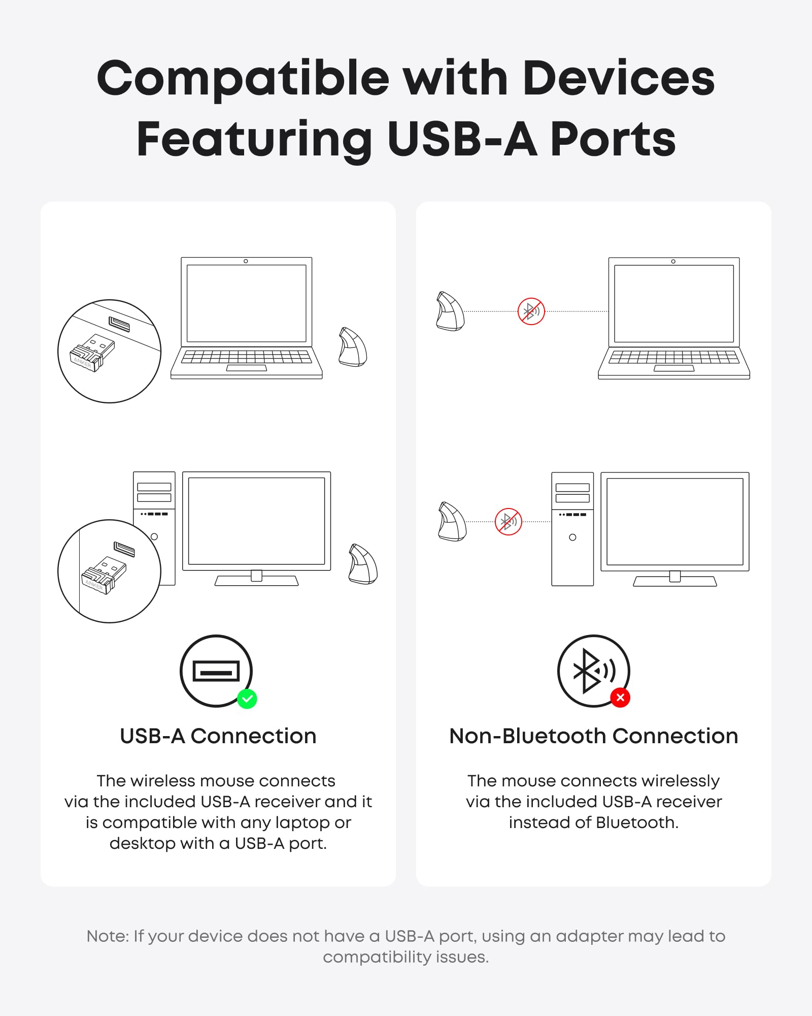 2.4G Wireless Vertical Ergonomic Optical Mouse T1